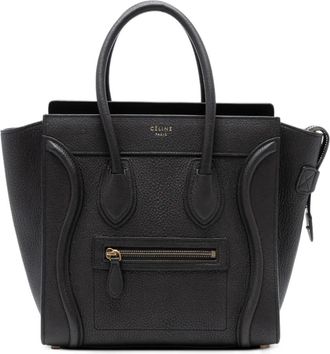 Celine 2015 Micro Luggage leren shopper - Bruin
