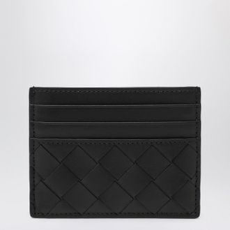 Bottega Veneta Black Intrecciato card holder