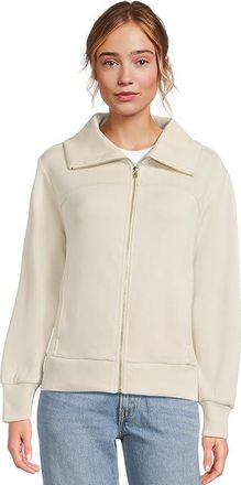 Tommy Bahama Reversible Palm Voyage FZ Jacket Womens Jacket Bleached Sand : XL (US 16), Modal/Polyester/Spandex