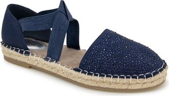 Kenneth Cole Reaction Luna Glitter Espadrille Sandal in Navy Knit at Nordstrom Rack, Size 7.5