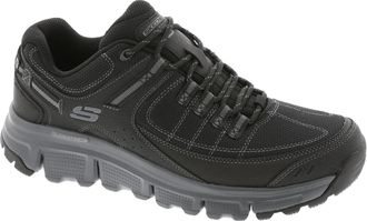 Skechers Mens Summits at Upper Draft Sneaker, Black Synthetic/Mesh/Charcoal Trim, 9.5 UK
