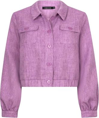 Ydence Ydence, Jassen, Dames, Paars, S, Polyester, Jacket Jinte