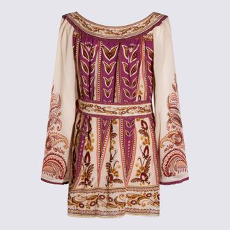 Farm Rio Womens Dresses Delicate Ainika Sand _ Viscose