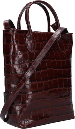 Fred De La Bretoniere Dames, Tassen, Rood, Maat: ONE Size Leer