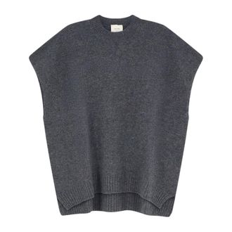 Alysi Dames, Truien, Grijs, Maat: XS Wol