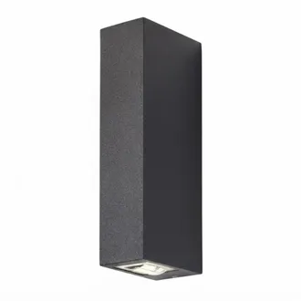 OEM Applique Led Redo Group Ace 3000 Biemissione Ip54 Alluminio, Finitura Metallo Grigio Scuro