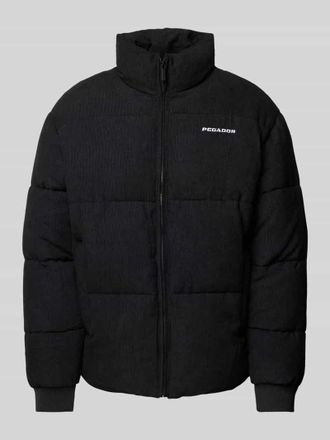 Pegador Steppjacke aus Cord mit Stehkragen Modell SOLIN in Black, Gr&ouml;&szlig;e XS