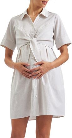 Ripe Bronte Tie Up Dress in Natural White at Nordstrom, Size Medium