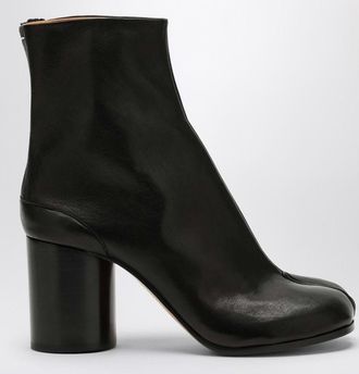 Maison Margiela Black leather Tabi ankle boots