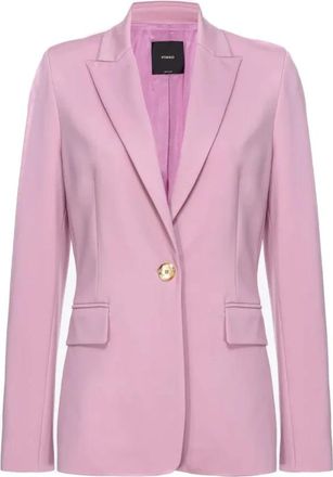 Pinko Violet Blazer Womens Clothing - Dames - Blazers - Roze - L - Polyester - Jassen