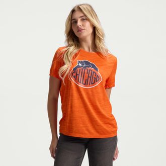Nike Chicago Bears Rivalries Collection Sideline Velocity Nike Womens Dri-FIT NFL T-Shirt in Orange | 03EY89M7Q-B3C