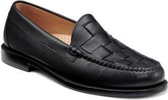 G.H. Bass & Co. Larson Woven Weejun Penny Loafer in Black at Nordstrom Rack, Size 13