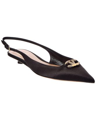 Valentino Vlogo Signature 20 Satin Slingback Pump