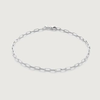 Monica Vinader Sterling Silver Paperclip Chain Bracelet