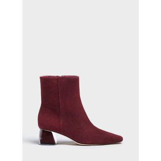 Marion Parke Evelyn Bootie Suede in Merlot at Nordstrom, Size 38.5
