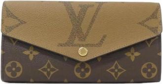 Louis Vuitton Pre-owned Long wallet (bi-fold) - Dames - Vintage Accessoires - Bruin - ONE Size - Vintage