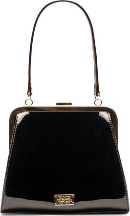 Frances Valentine Lulu Leather Frame Clutch in Black at Nordstrom