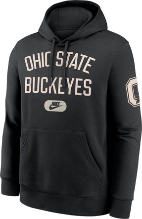 Nike Ohio State Club Nike Mens College Pullover Hoodie in Black | NKDK00AOBV-PZ0