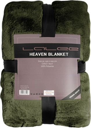 LALEE Hochwertige Kuscheldecke Heaven 150 x 200 cm, Moosgrün
