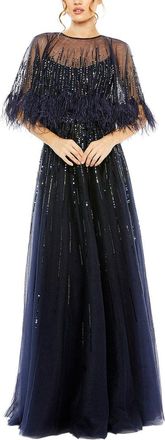 Mac Duggal Embellished A-Line Dress