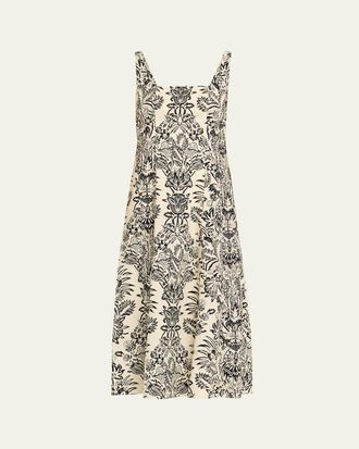 Ulla Johnson Natali Floral Midi Tank Dress