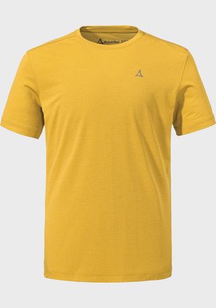 Sch&ouml;ffel Funktionsshirt SCH&Ouml;FFEL CIRC T Shirt Tauron M, Herren, Gr. 46, gelb (5205, gelb), Oberstoff: 100% Polyester, Rundhals, Shirts Funktionsshirt