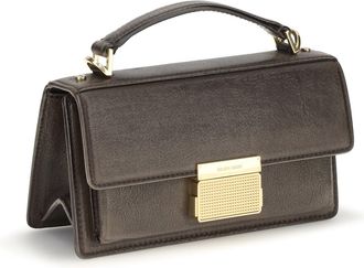 Golden Goose Womens Venezia Handbag Testa Di Moro Calf Leather Bos Taurus Handbags Hand Bags