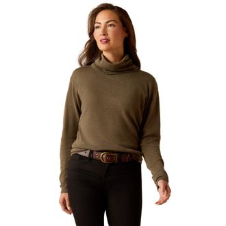 Ariat Womens Lexi Sweater Long Sleeve in Earth, Size X-Large, by Ariat