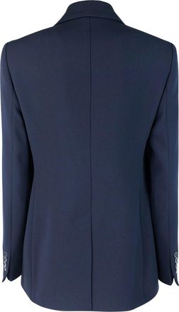 Max Mara Womens Blazer Linz Blue Triacetate Jacket