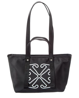Off-white East West Small Leather-Trim Tote