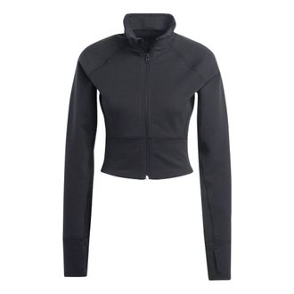 adidas (WMNS) adidas Aeroready Studio Cropped Jacket Asia Sizing Black HD8944