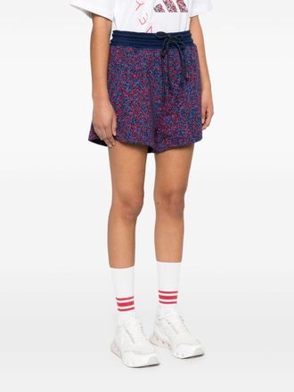 adidas by Stella McCartney Logo Cotton Shorts - Blue