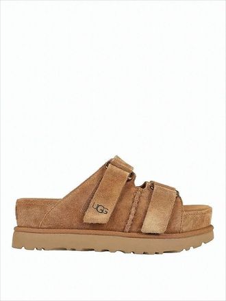 UGG Suede Slip-On Mules With Adjustable Straps