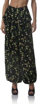 AFRM Graciela Floral Ankle Wide Leg Pants in Citrus Daisy at Nordstrom Rack, Size Xx-Small