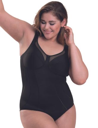 Anita Womens 3459 Comfort Clara Corselet Control Body - Black - Size 38B