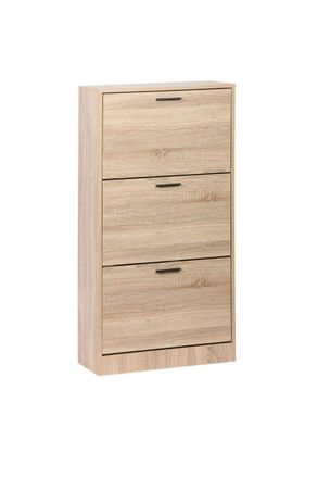 Regalos Miguel Zapateros - Mueble Zapatero 3 Niveles Piro - Madera Natural