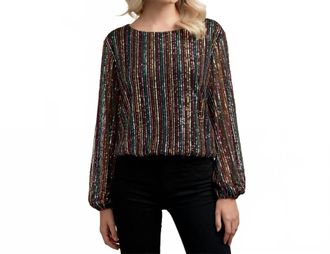 Ali & Jay Shes A Bad Mama Jama Blouse In Sequin