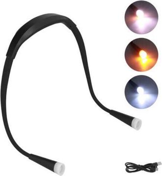 OEM L&aacute;mpara De Lectura De Cuello, Recargable, Ajustable, Port&aacute;til, Led, Colgante, Para Leer Al Aire Libre