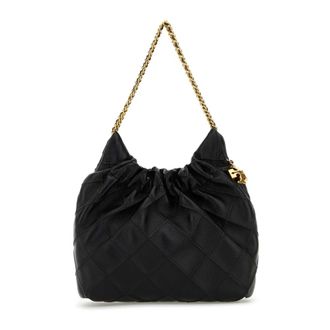 Tory Burch Tory Burch, Shoulder Bags, female, Black, Size: ONE SIZE Fleming Mini Hobo