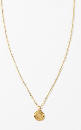 Simons Womens Minimalist medallion chain
