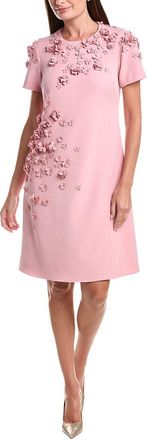 Teri Jon by Rickie Freeman Teri Jon By Rickie Freeman Crepe 3D A-Line Dress