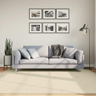 Berkfield Home Rug HUARTE Short Pile Soft & Washable Cream 200x200 cm | Size: Medium