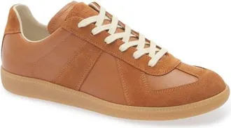 Maison Margiela Replica Low Top Sneaker in Light Brown at Nordstrom, Size 8Us