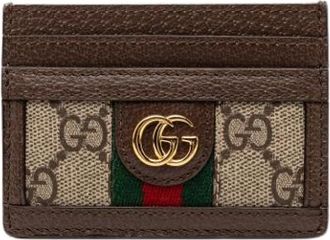 Gucci Pre-owned Wallets, female, Brown, Size: ONE SIZE Pre-owned Card Holder