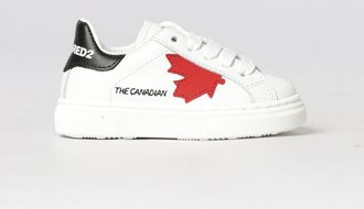 Dsquared2 Sneakers da bambino low-top in pelle di vitello con logo
