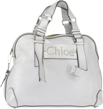 Chlo&eacute; Pre-owned Handbags, female, Gray, Size: ONE SIZE Pre-owned Hand Bag