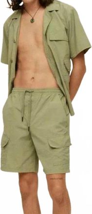 OAS Quest Cargo Nylon Shorts In Green
