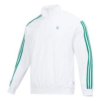 adidas Half-Zip Top White Green IK5432