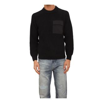 HUGO BOSS Truien & Vesten, Heren, Zwart, M, Katoen, Truien Nero