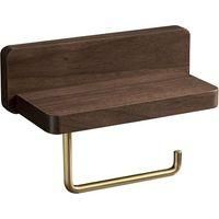 OEM (10x20 Cm) Portarrollos De Papel Higi&eacute;nico De Doble Instalaci&oacute;n, Madera Maciza De Haya, Soporte De Pared Autoadhesivo Con Esquinas Redondeadas, Decora